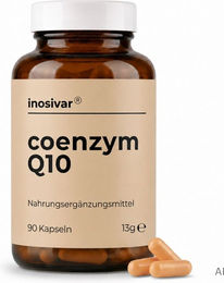 inosivar Coenzym Q10 Kapseln mit Ubiquinon ohne Zusatzstoffe – Bild 1 von 1
