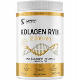 Insport Nutrition Fischkollagen Pulver mit 12000 mg Kollagen, Hyaluron, Vitamin C und Q10, 369 g – Bild 1 von 1