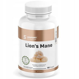 INSPORT Nutrition Lion's Mane Kapseln mit Hericium Erinaceus Extrakt 500 mg vegan glutenfrei laktosefrei 90 Stück – Bild 1 von 1