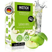 Produktbild von INSTICK Instant-Getränkepulver Grüner Apfel Zuckerfrei Vegan mit Vitamin C 12 Sticks