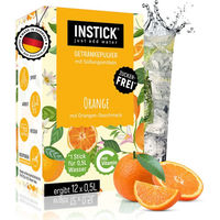 Produktbild von INSTICK Instant-Getränkepulver Orange Zuckerfrei Vegan mit Vitamin C 12 Sticks