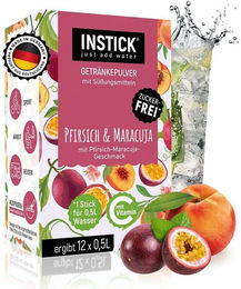 INSTICK Instant-Getränkepulver Pfirsich-Maracuja Zuckerfrei Vegan mit Vitamin C – Bild 1 von 7