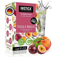 Produktbild von INSTICK Instant-Getränkepulver Pfirsich-Maracuja Zuckerfrei Vegan mit Vitamin C