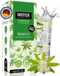 INSTICK Instant-Getränkepulver Waldmeister Zuckerfrei Vegan 12 Sticks – Bild 1 von 1