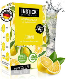 INSTICK Instant-Getränkepulver Zitrone Zuckerfrei Vegan mit Vitamin C – Bild 1 von 1