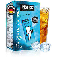 Produktbild von INSTICK Zuckerfreier Energydrink Original - Kalorienarmes Getränkepulver mit Koffein und Vitaminen - Vegan - 12 Sticks