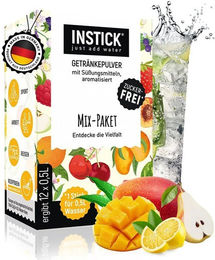INSTICK Zuckerfreies Instant-Getränkepulver Mix-Paket Vegan mit Vitamin C – Bild 1 von 7