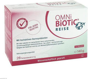 Institut AllergoSan OMNi-BiOTiC Reise Darmsymbionten Pulver 28 Beutel – Bild 1 von 1