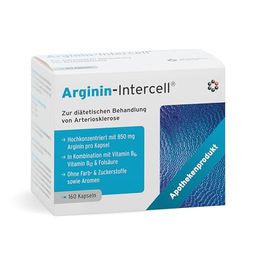 Intercell L-Arginin Kapseln 160 Stück Vegan Glutenfrei Laktosefrei – Bild 1 von 3