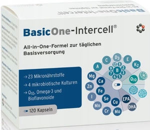 Intercell Pharma BasicOne Intercell Vitamine Probiotika Mineralstoffe Kapseln 120 Stück – Bild 1 von 1