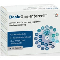 Produktbild von Intercell Pharma BasicOne Intercell Vitamine Probiotika Mineralstoffe Kapseln 120 Stück