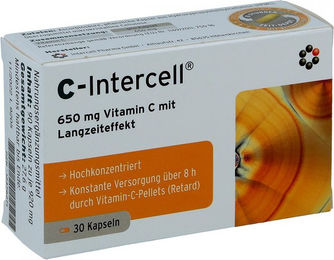 Intercell Pharma C Intercell Kapseln mit Ascorbinsäure vegan 650 mg 30 Stück – Bild 1 von 1