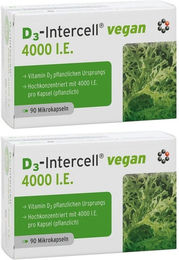 Intercell Pharma D3-Intercell Vegan Vitamin D3 4000 I.E. Kapseln 180 Stück – Bild 1 von 1