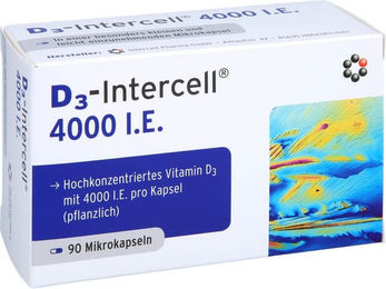 Intercell-Pharma D3-INTERCELL Vitamin D3 4000 I.E. Kapseln vegan 90 Stück – Bild 1 von 2