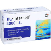 Produktbild von Intercell-Pharma D3-INTERCELL Vitamin D3 4000 I.E. Kapseln vegan 90 Stück