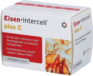 Intercell-Pharma Eisen Intercell Plus C mit Eisen-Bisglycinat Kapseln 30 Stück – Bild 1 von 1