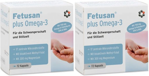 Intercell Pharma Fetusan Plus Omega 3 Kapseln für Schwangere und Stillende glutenfrei und laktosefrei – Bild 1 von 1