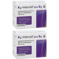 Produktbild von Intercell Pharma K2-Intercell plus D3 Kapseln mit 2000 IE vegan glutenfrei laktosefrei 180 Kapseln