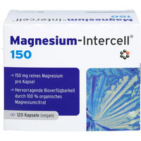 Produktbild von Intercell-Pharma Magnesium Citrat Kapseln vegan glutenfrei laktosefrei zuckerfrei 120 Stück