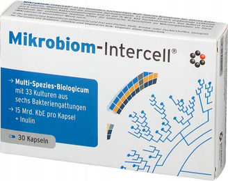 Intercell Pharma Mikrobiom Probiotika mit 33 Stämmen und 15 Milliarden KBE in Kapseln 30 Stück – Bild 1 von 1