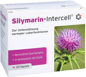 Intercell Pharma Silymarin Kapseln 120 Stück glutenfrei und laktosefrei – Bild 1 von 2