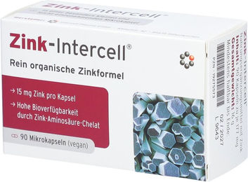 Intercell Zink Bisglycinat vegan 90 Kapseln – Bild 1 von 1