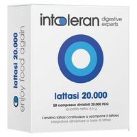 Produktbild von INTOLERAN Laktase 20.000 Einheiten 50 teilbare Tabletten