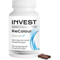 Produktbild von INVEST MEN ReColour Kapseln mit MELATINE bio vegetarisch für Männer