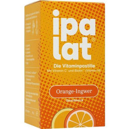 IPALAT Vitaminpastillen Orange-Ingwer zuckerfrei vegan glutenfrei laktosefrei 40 Stück – Bild 1 von 3