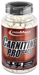 IronMaxx Carnitin Pro L-Carnitin Kapseln hochdosiert 130 Stück vegetarisch und zuckerfrei – Bild 1 von 3