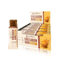 Produktbild von IronMaxx Collagen Protein Bar Caramel Toffee 12 Stück - Zuckerarmer High Protein Riegel mit 5g Kollagen Typ I, II & III
