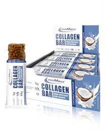 IronMaxx Collagen Protein Bar Coconut 12 Stück - Zuckerarmer High Protein Riegel mit 5g Kollagen Typ I, II & III – Bild 1 von 5