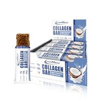 Produktbild von IronMaxx Collagen Protein Bar Coconut 12 Stück - Zuckerarmer High Protein Riegel mit 5g Kollagen Typ I, II & III