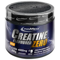 Produktbild von IronMaxx Creatine Powder Flavoured Zero Orange - Kreatin Monohydrat Pulver 250g - vegan und zuckerfrei