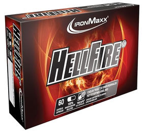 IronMaxx Hellfire Kapseln mit Pflanzenextrakten, Koffein, Niacin und Cholin, 60 Stück – Bild 1 von 3