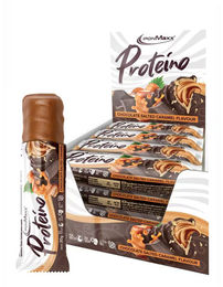 IronMaxx Proteino Proteinriegel Chocolate Salted Caramel 12 x 30 g zuckerarm und glutenfrei – Bild 1 von 2