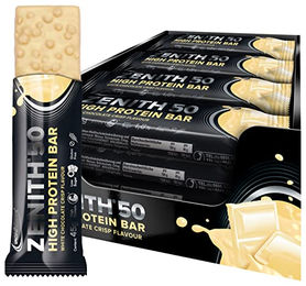 IronMaxx Zenith 50 High Protein Bar Weiße Schokolade Crisp 16 x 45g Low Carb und zuckerarm – Bild 1 von 3