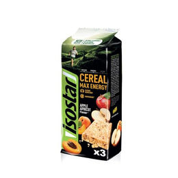 Isostar Cereal Max Energy Riegel Apfel & Aprikose vegetarisch ohne Zusatzstoffe 3 x 55 g – Bild 1 von 5