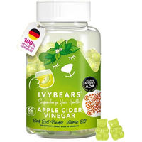 Produktbild von IvyBears Apple Cider Vinegar Gummibärchen mit Folsäure und Vitamin B12 vegan