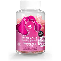 Produktbild von IvyBears Women's Hair Vitamins Gummis für Frauen vegan glutenfrei ohne Zusatzstoffe 60 Stück