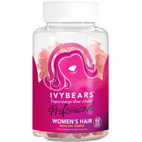 Produktbild von IvyBears Womens Hair Gummis mit Zink, Biotin und Selen für Frauen vegan und zuckerfrei 60 Stück