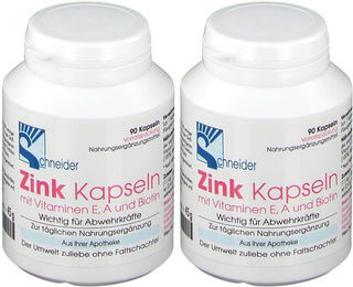 J. Schneider Zink Kapseln mit Vitamin E, Vitamin A und Biotin – Bild 1 von 1