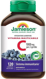 Jamieson Vitamin C 1000 mit Blaubeere Lutschtabletten vegetarisch und glutenfrei 120 Stück – Bild 1 von 1