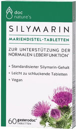Janus Medica Silymarin Mariendistel Tabletten 200 mg 60 Stück vegan laktosefrei – Bild 1 von 3