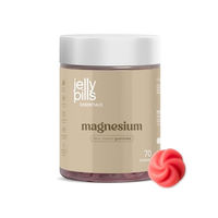 Produktbild von Jelly Pills Magnesium Citrat Gummis hochdosiert 180 mg mit Vitamin B6 vegan und zuckerfrei für Sportler 70 Stück