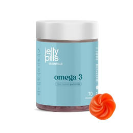Jelly Pills Omega 3 vegan Gummis mit DHA aus Mikroalgen und B-Vitaminen für Erwachsene und Kinder 70 Stück glutenfrei und laktosefrei – Bild 1 von 1