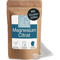 Produktbild von JKR Spices Magnesiumcitrat Pulver 200g vegan zuckerfrei ohne Zusatzstoffe für Sportler