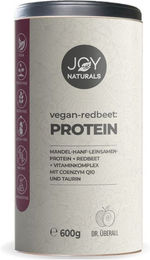JOY NATURALS vegan-redbeet:PROTEIN Mehrkomponenten Protein Pulver mit Vitaminkomplex, Coenzym Q10 und Taurin, Bio, Glutenfrei und Ohne Zusatzstoffe – Bild 1 von 3