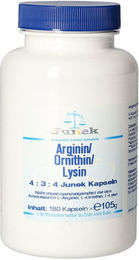 Junek Arginin Ornithin Lysin 4:3:4 Kapseln 180 Stück – Bild 1 von 1