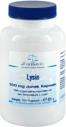 Junek L-Lysin 500 mg Kapseln 100 Stück – Bild 1 von 1